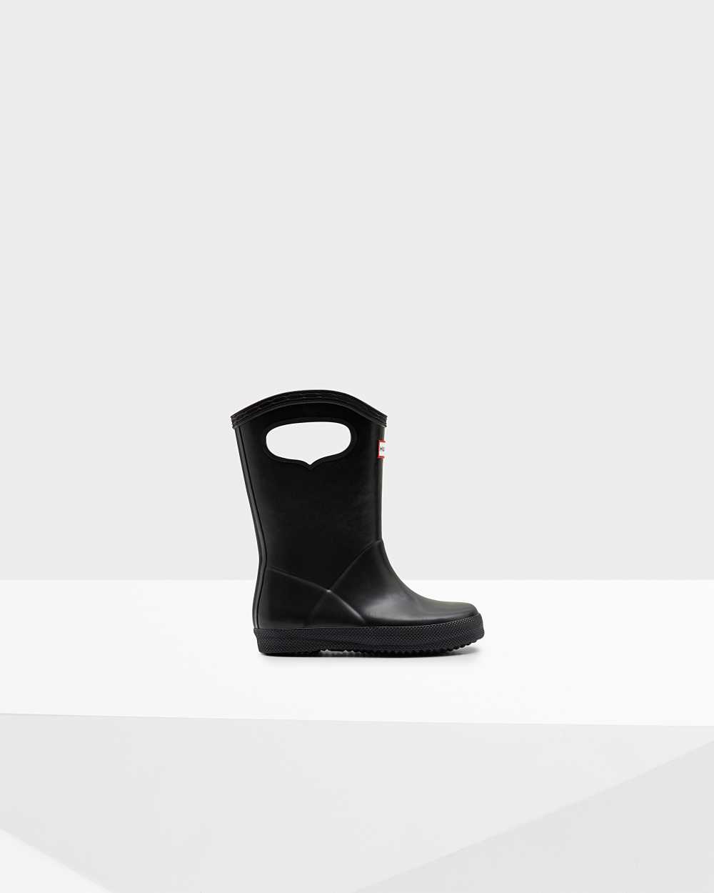 Botas De Agua Niños - Hunter Original First Classic Grab Handle Negro - LAHJTE-350 - Negro